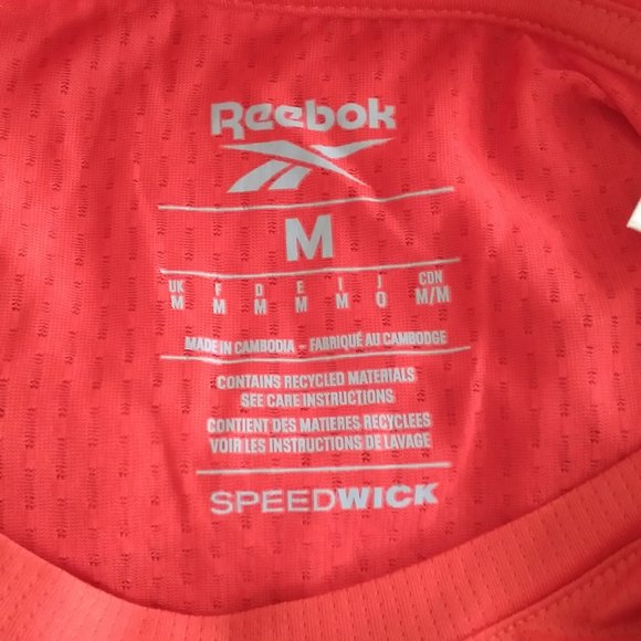 🆕Reebok Men's Running Essentials Long Sleeve Tee, Instinct Red, NWT, Authentic - Picture 7 of 10